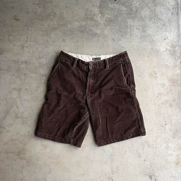 Quiksilver Brown Corduroy shorts Skate surf Mens size 31 - Picture 1 of 3